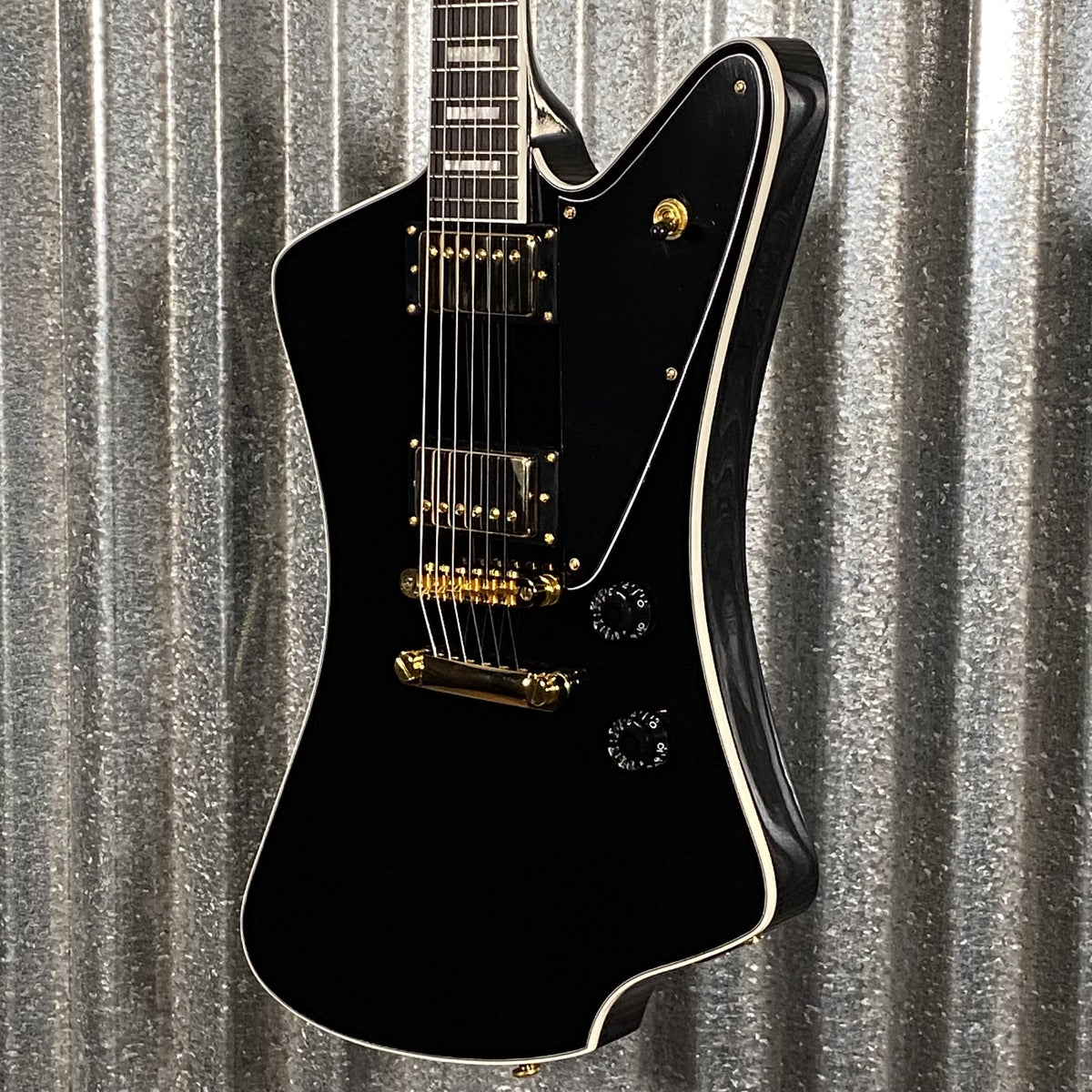 Westcreek Guitars Mirage T Bird Style Dual Humbucker Guitar Black #0012 Used