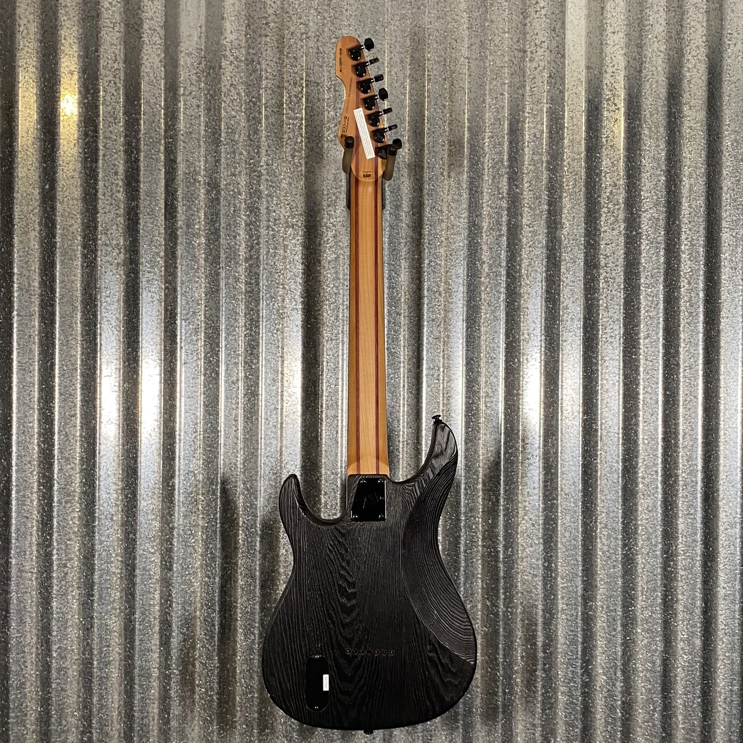 ESP LTD SN-1007B Hard Tail Black Blast Baritone Guitar & Case #0125 Used