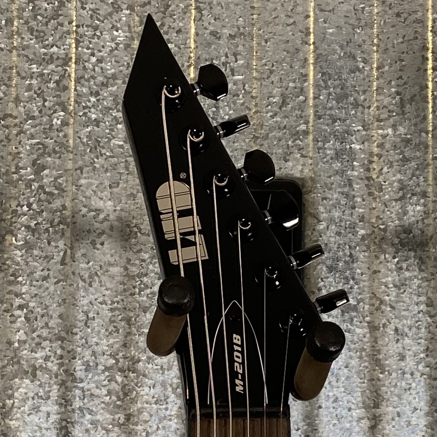 ESP LTD M-201BHT Baritone Hard Tail Black Guitar & Case #1151 Used