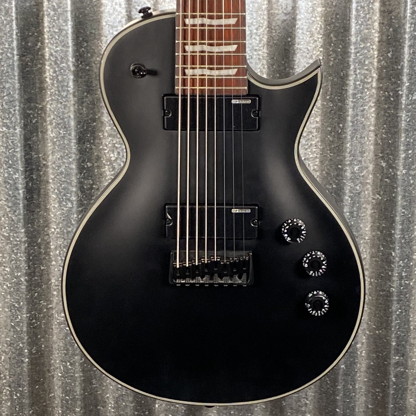 ESP LTD EC-258 8 String Black Satin Guitar EC258BLKS #1627 Used