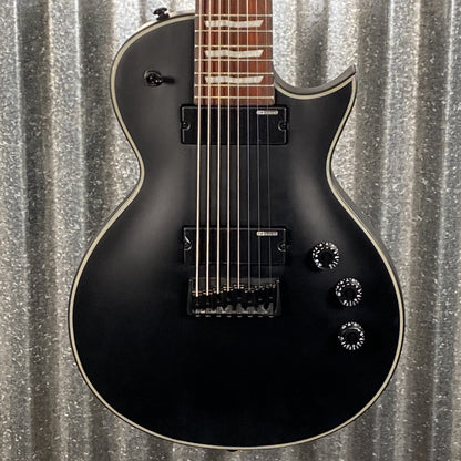 ESP LTD EC-258 8 String Black Satin Guitar EC258BLKS #1627 Used