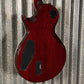 ESP LTD EC-1000 QM Quilt Top See Thru Black Cherry Fluence Guitar & Case #2957 Used