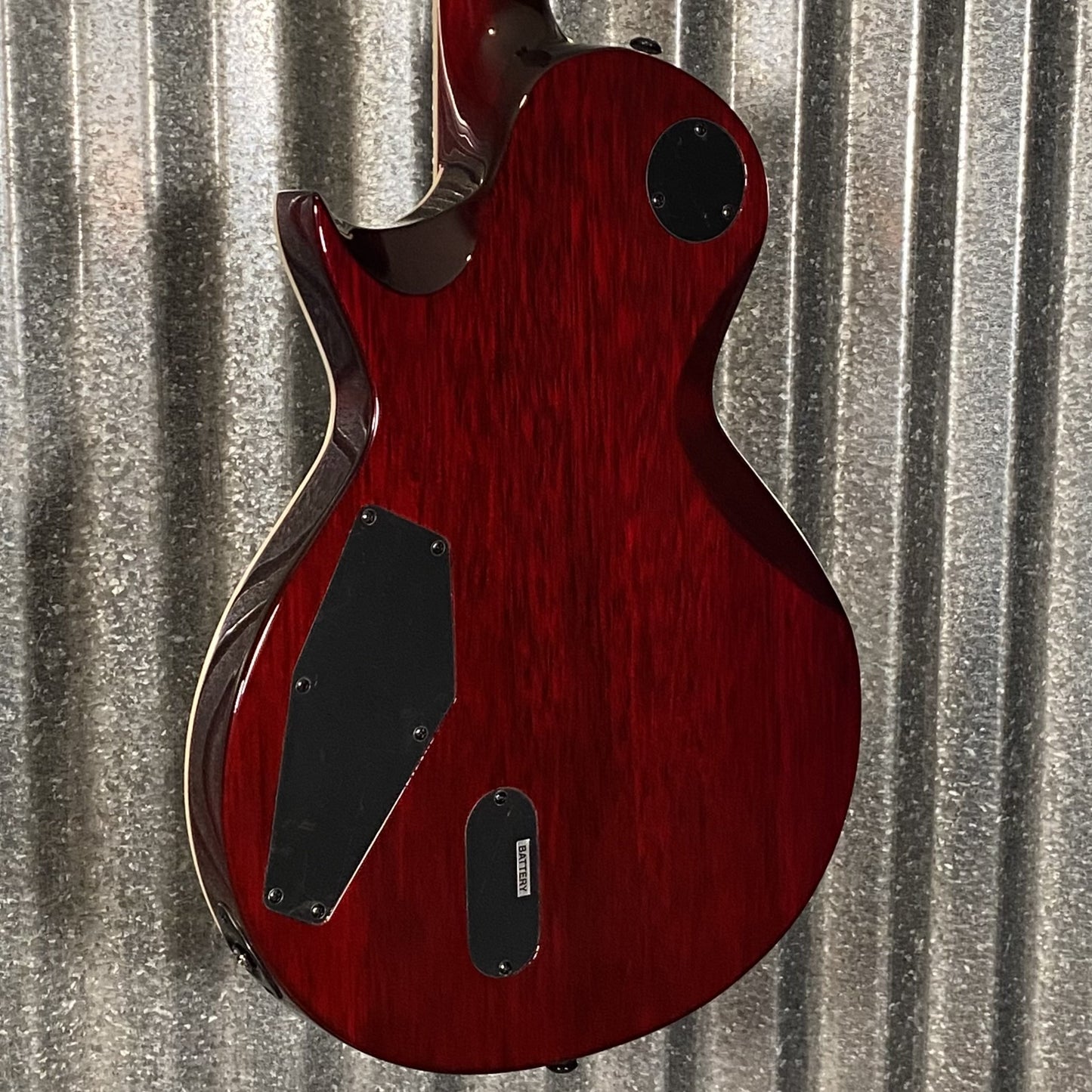 ESP LTD EC-1000 QM Quilt Top See Thru Black Cherry Fluence Guitar & Case #2957 Used