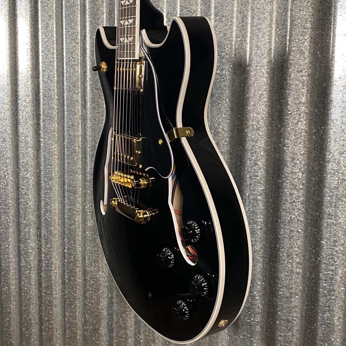 Westcreek Guitars 333 Semi Hollow Body Double Cutaway Black #0004 Used
