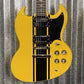 Westcreek Guitars Racer SG Offset Style Bumble-B Yellow #0013 Used