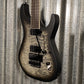 ESP LTD M-1007B 7 String Baritone Quilt Top Charcol Burst Guitar #3137 Used