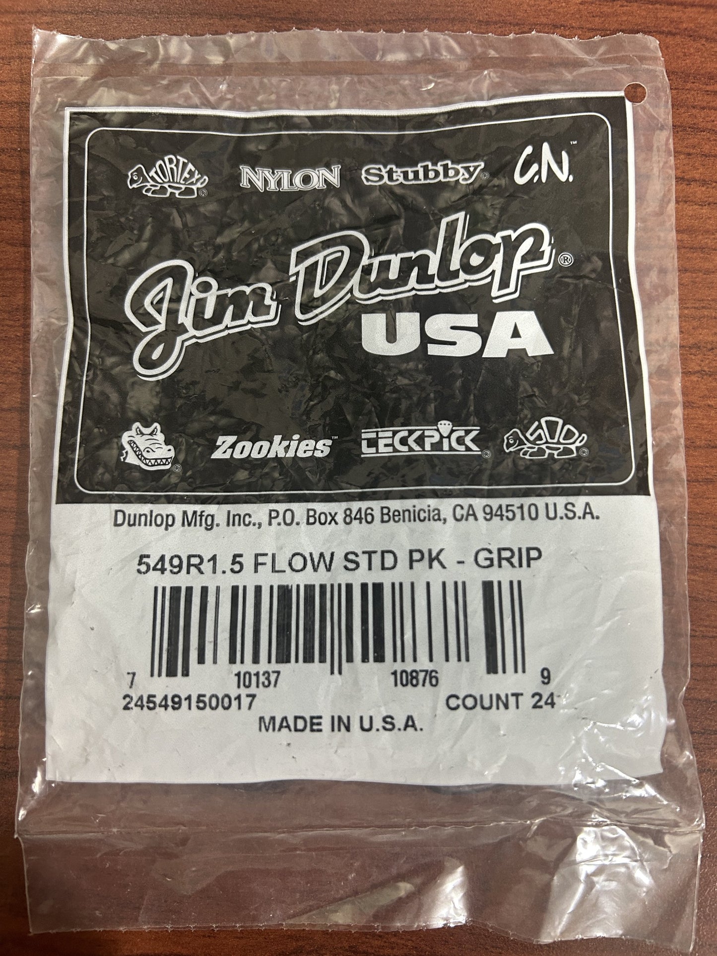 Dunlop 549-150 Flow Standard 1.5mm Player Pack Guitar Pick 24 Count