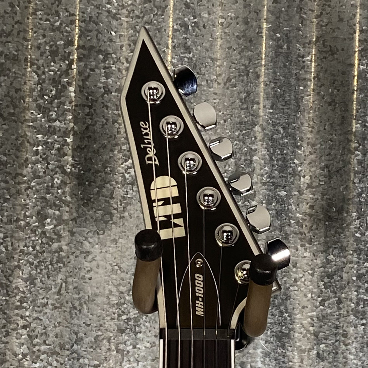 ESP LTD MH-1000NT Bold Binding Black Satin Guitar MH1000NTBBBLKS #1280 Used