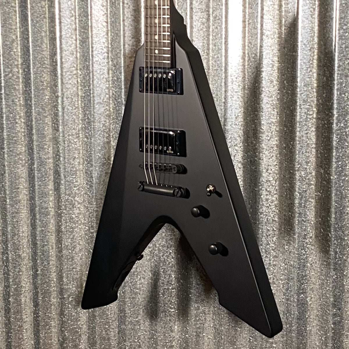 ESP LTD Vulture James Hetfield Black Satin Guitar & Case #0887 Used