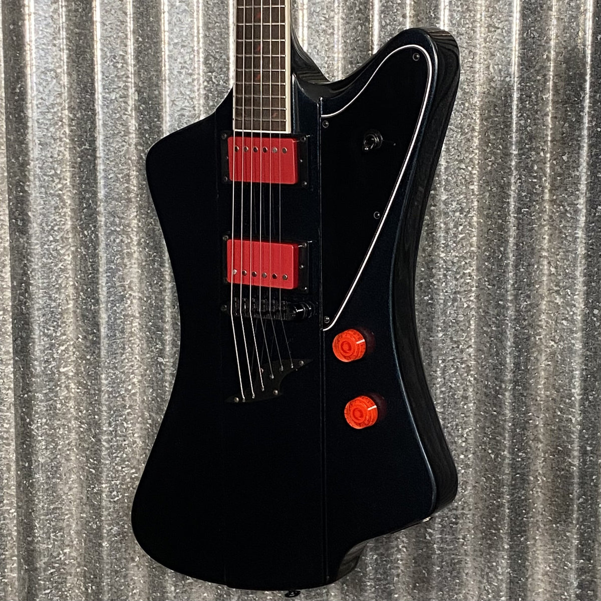 Westcreek Guitars Mirage T Bird Style Dual Humbucker Guitar Black #0045 Used