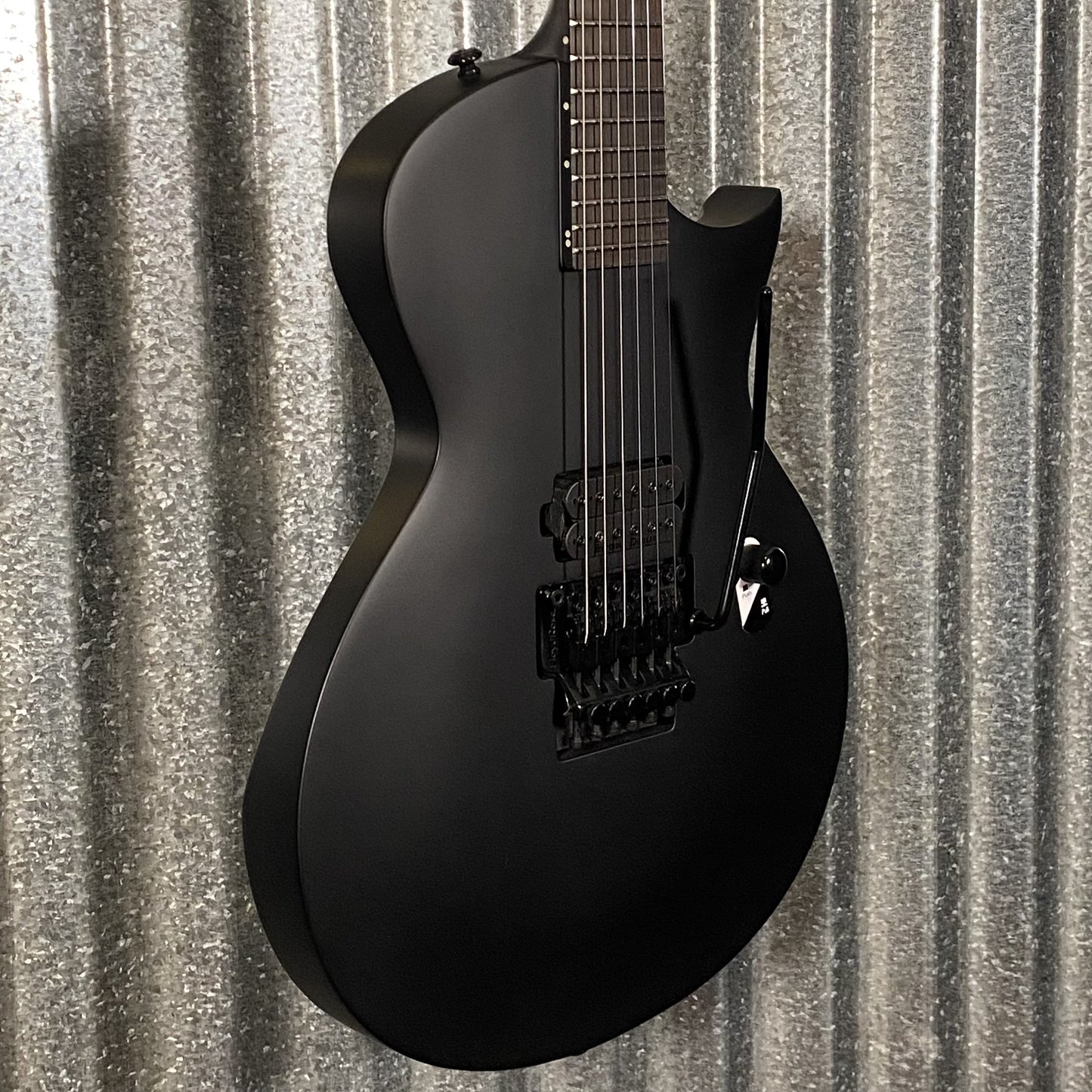 ESP LTD EC FR Black Metal Floyd Rose Black Satin Guitar & Case #1348 Used
