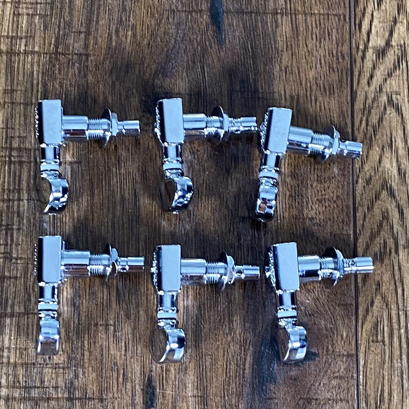 Grover 406 Locking Rotomatics 6 In Line Tuning Machine Set Chrome Used