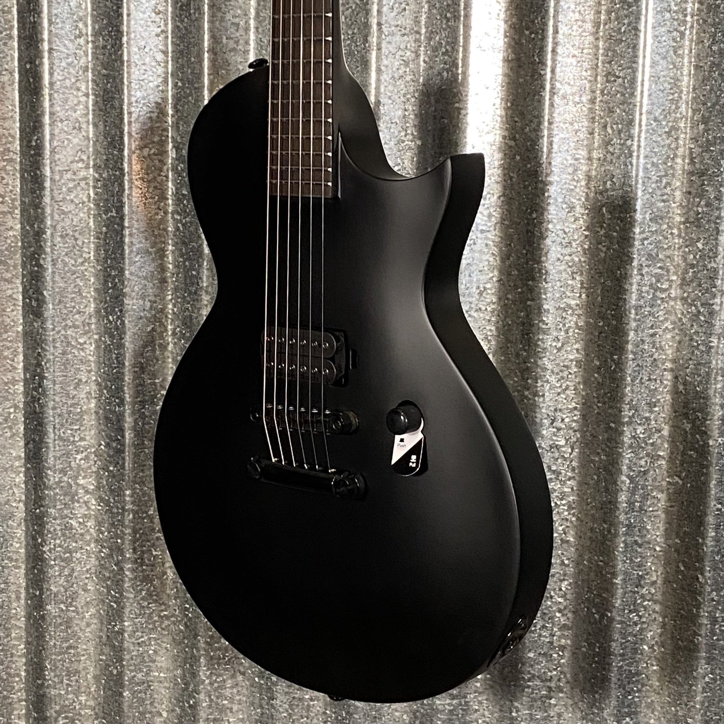 ESP LTD EC Black Metal Black Satin Guitar ECBKMBLKS #1516 Used