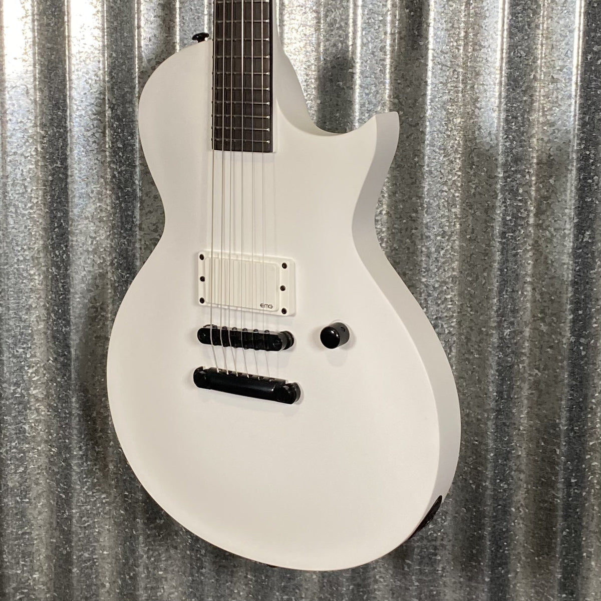 ESP LTD EC Arctic Metal Snow White Satin Guitar ECARMSWS #0073 Used