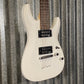 Schecter C-7 Deluxe 7 String Matte White Guitar #1777 Used