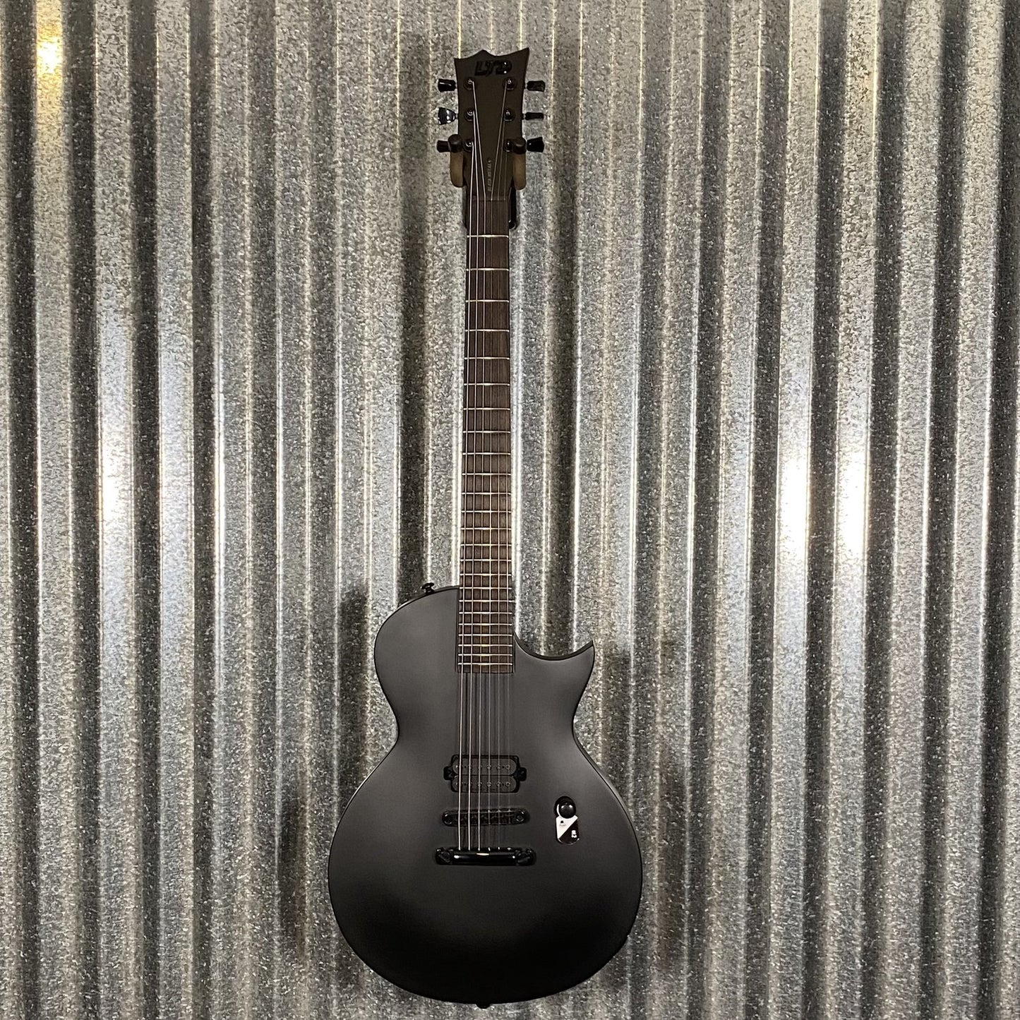 ESP LTD EC Black Metal Black Satin Guitar ECBKMBLKS #1516 Used