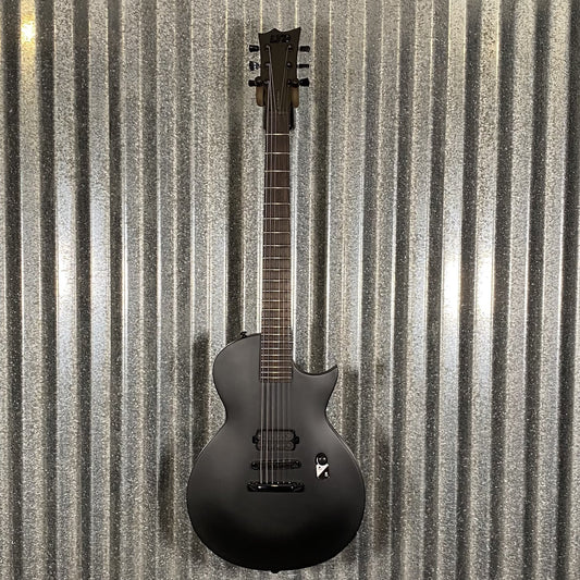 ESP LTD EC Black Metal Black Satin Guitar ECBKMBLKS #1516 Used