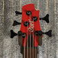 Cort Artisan C5 Deluxe Candy Red 5 String Bass C5DELUXECRD