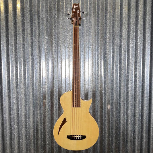 ESP LTD TL-5 5 String Acoustic Electric Thinline Bass Natural TL5NAT #0400 Used