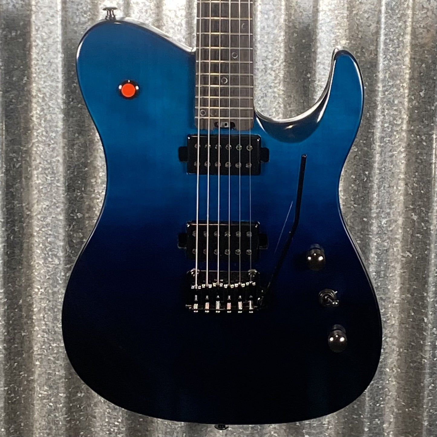 Westcreek Guitars Helyx T Style Dual Humbucker Ocean Vortex Blue Guitar #0027 Used