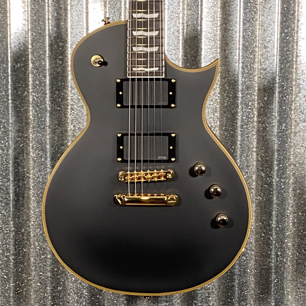 ESP LTD EC-1000 Vintage Black EMG Guitar EC1000VB #1108 Used