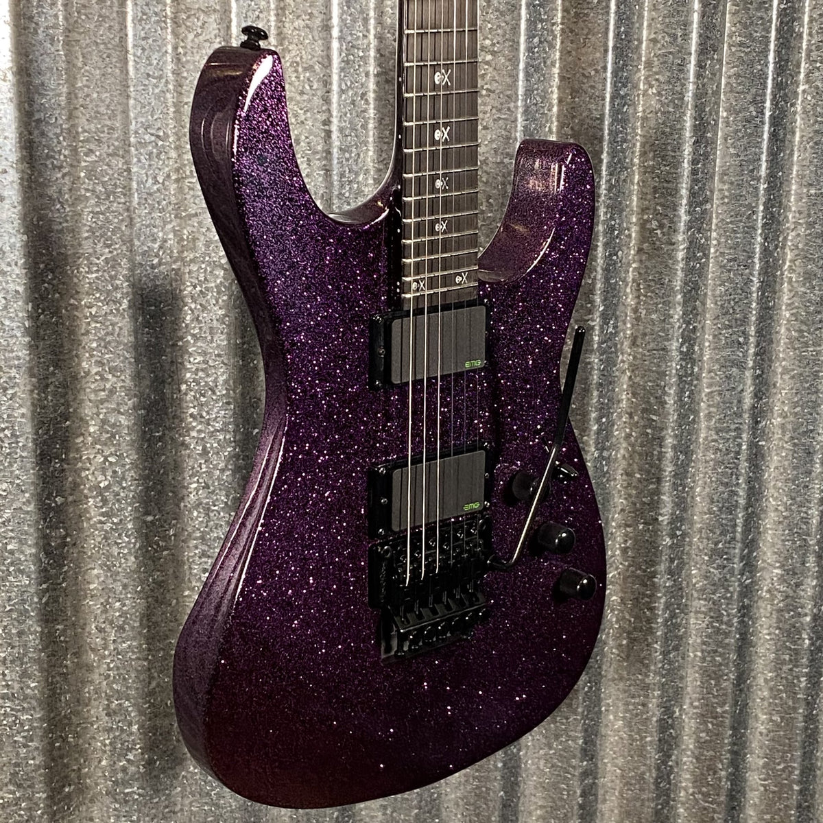ESP LTD KH-602 Kirk Hammett Purple Sparkle EMG Guitar & Case KH602PSP #1773 Used
