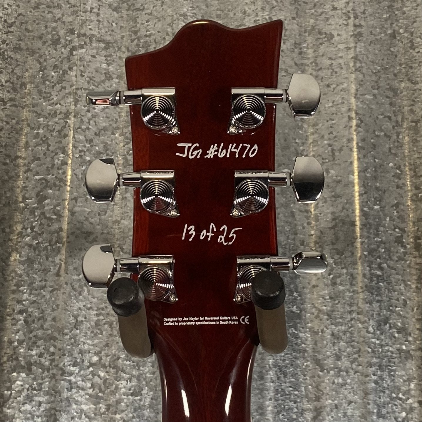 Reverend Limited Edition #13 Roundhouse Semi Hollow Body Archtop Vintage Clear Natural Guitar #61470 Used