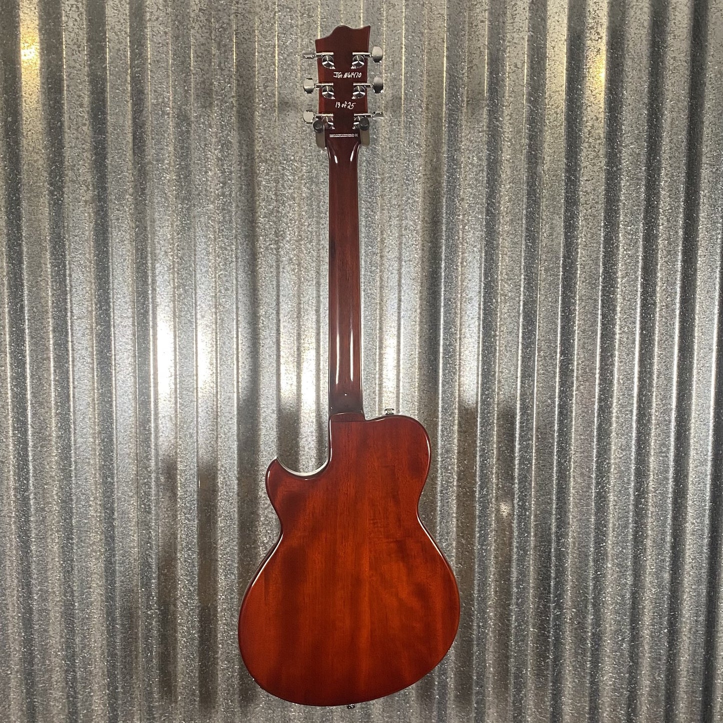 Reverend Limited Edition #13 Roundhouse Semi Hollow Body Archtop Vintage Clear Natural Guitar #61470 Used