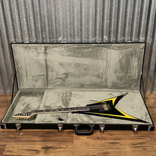 ESP LTD Alexi Laiho Arrowhead SE Black Yellow Pinstripe Guitar & Case USED #1975