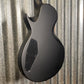 ESP LTD EC Black Metal Eclipse Seymour Duncan Black Satin Guitar & Case #0418 Used