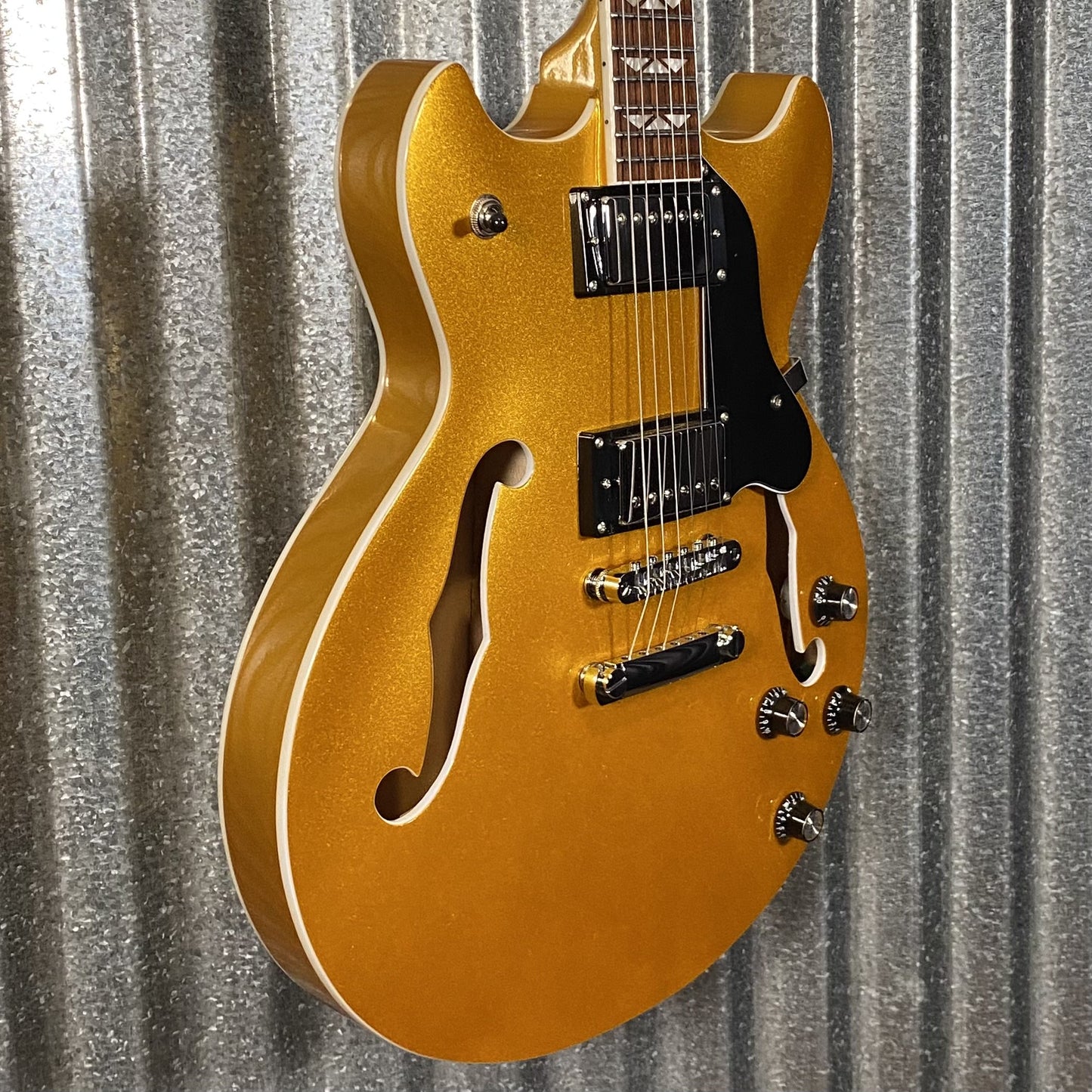 Westcreek Guitars 333 Semi Hollow Body Double Cutaway Gold #0138  Used