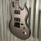 ESP LTD Viper-1000 Evertune Charcoal Metallic Satin EMG Guitar & Case #1512 Used