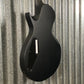 ESP LTD EC Black Metal Black Satin Guitar ECBKMBLKS #1990 Used