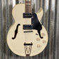 Glen Burton GE775 Chicago Hollow Body White Guitar #0000 Used
