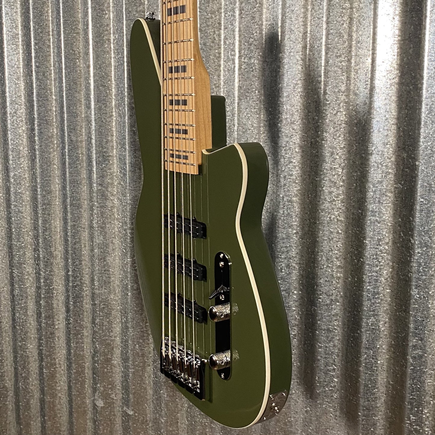 Reverend Triad 5 String Bass Army Green #70789
