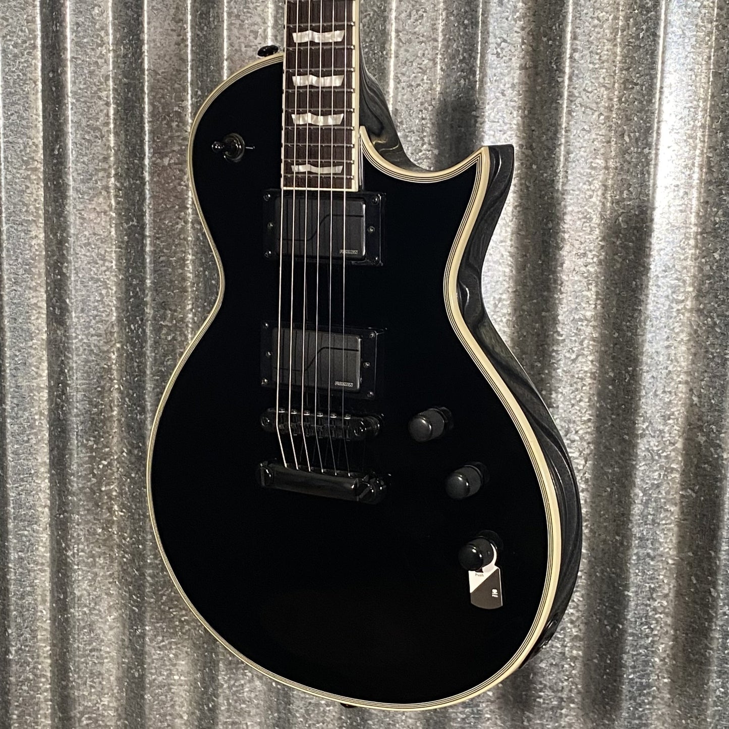 ESP LTD EC-1000S Gloss Black Fluence Guitar & Case #0366 Used