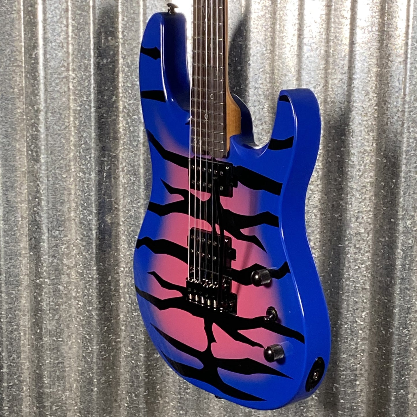 Westcreek Guitars Aetheris Superstrat Blue Tiger Guitar #0167 Used