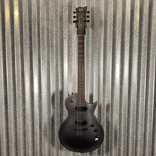 ESP LTD EC-1000B Baritone Charcoal Metallic Satin Guitar #0708 Used