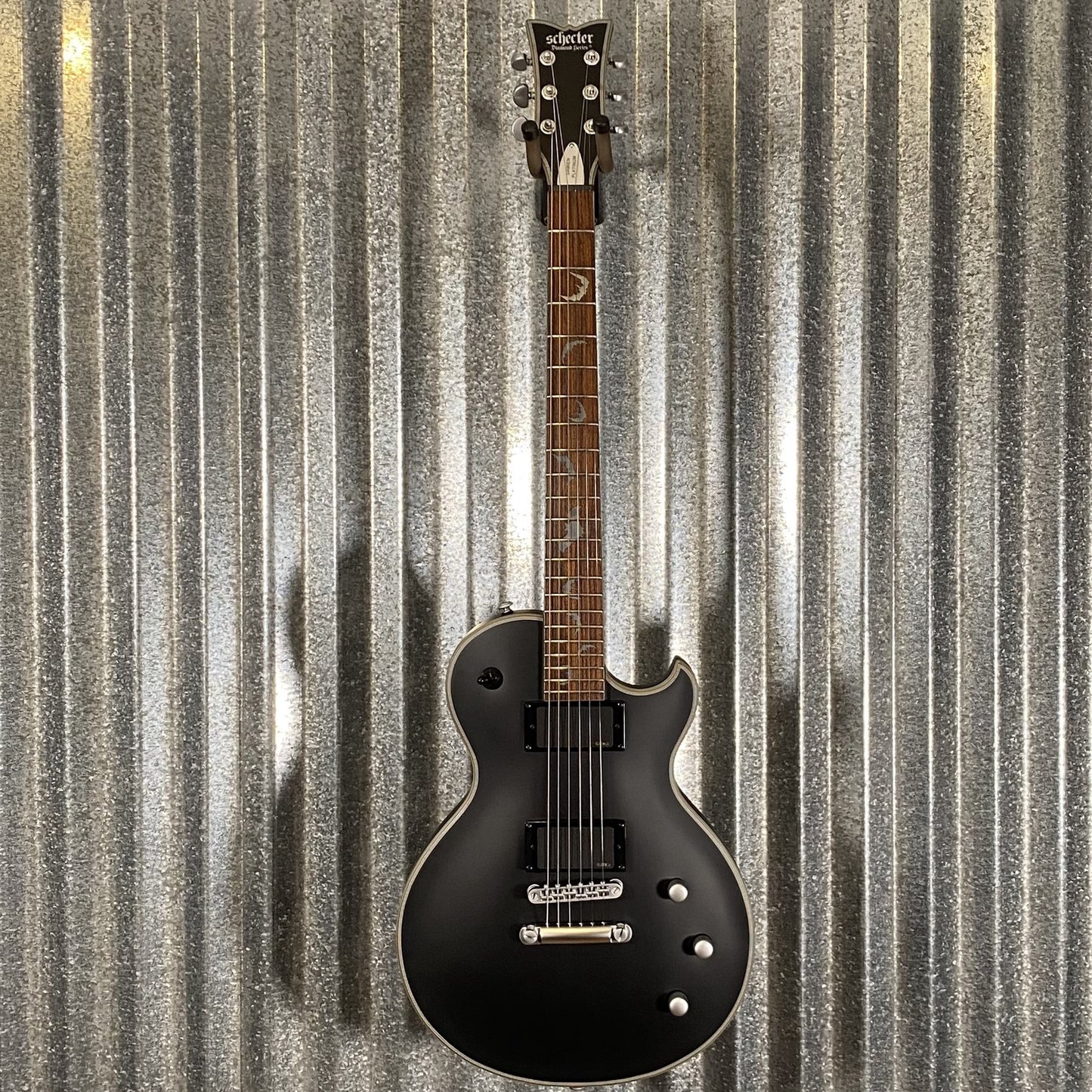 Schecter Solo II Damien Platinum Satin Black Guitar #0653