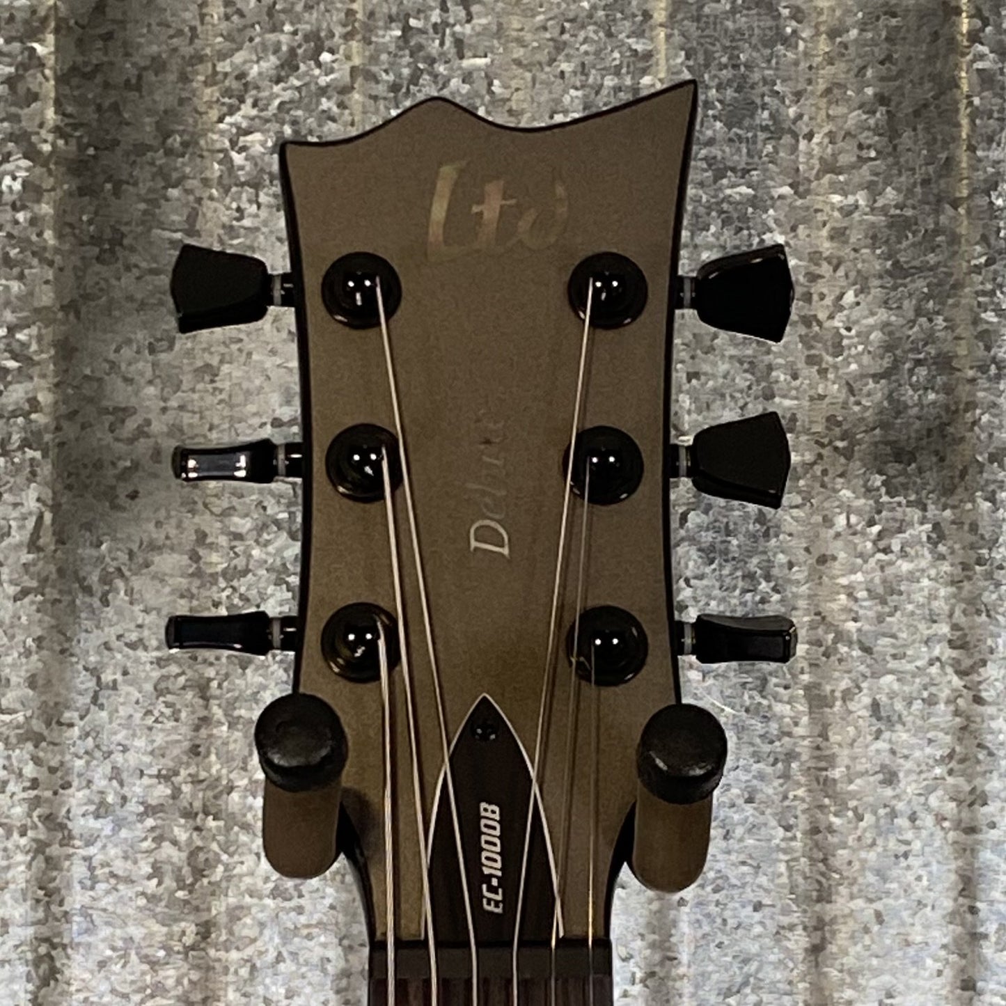 ESP LTD EC-1000B Baritone Charcoal Metallic Satin Guitar #0493 Used