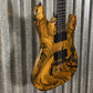 Schecter C-1 Hydro Dip Golden Eclipse Guitar #0741