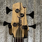 Cort Artisan A4 Ultra Ash Etched Natural Black 4 String Bass A4ULTRAENB #5017