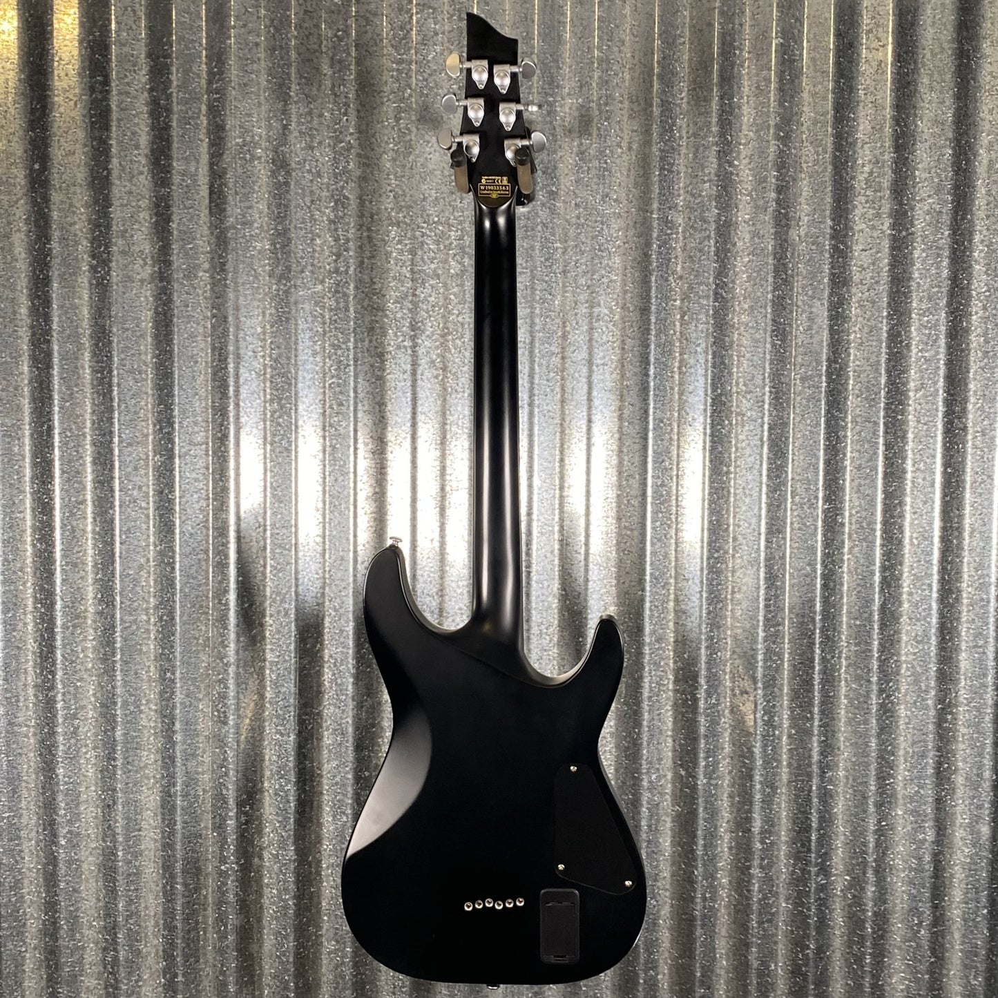 Schecter Damien Platinum 6 Flat Black Left Hand Guitar #3563 Used