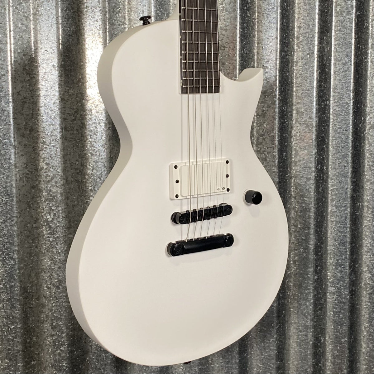 ESP LTD EC Arctic Metal Snow White Satin Guitar ECARMSWS #0073 Used