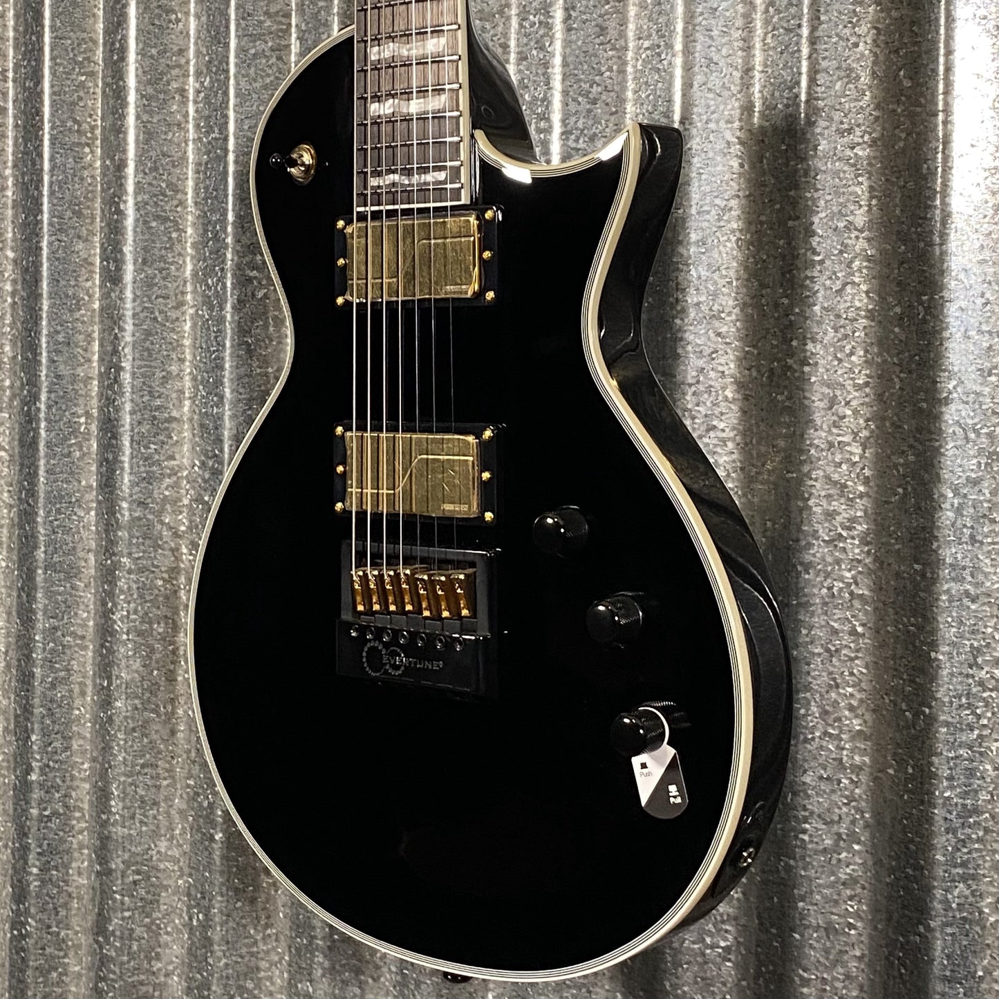 ESP LTD EC-1007B Evertune Baritone 7 String Black Guitar EC1007BETBLK #1094 Used