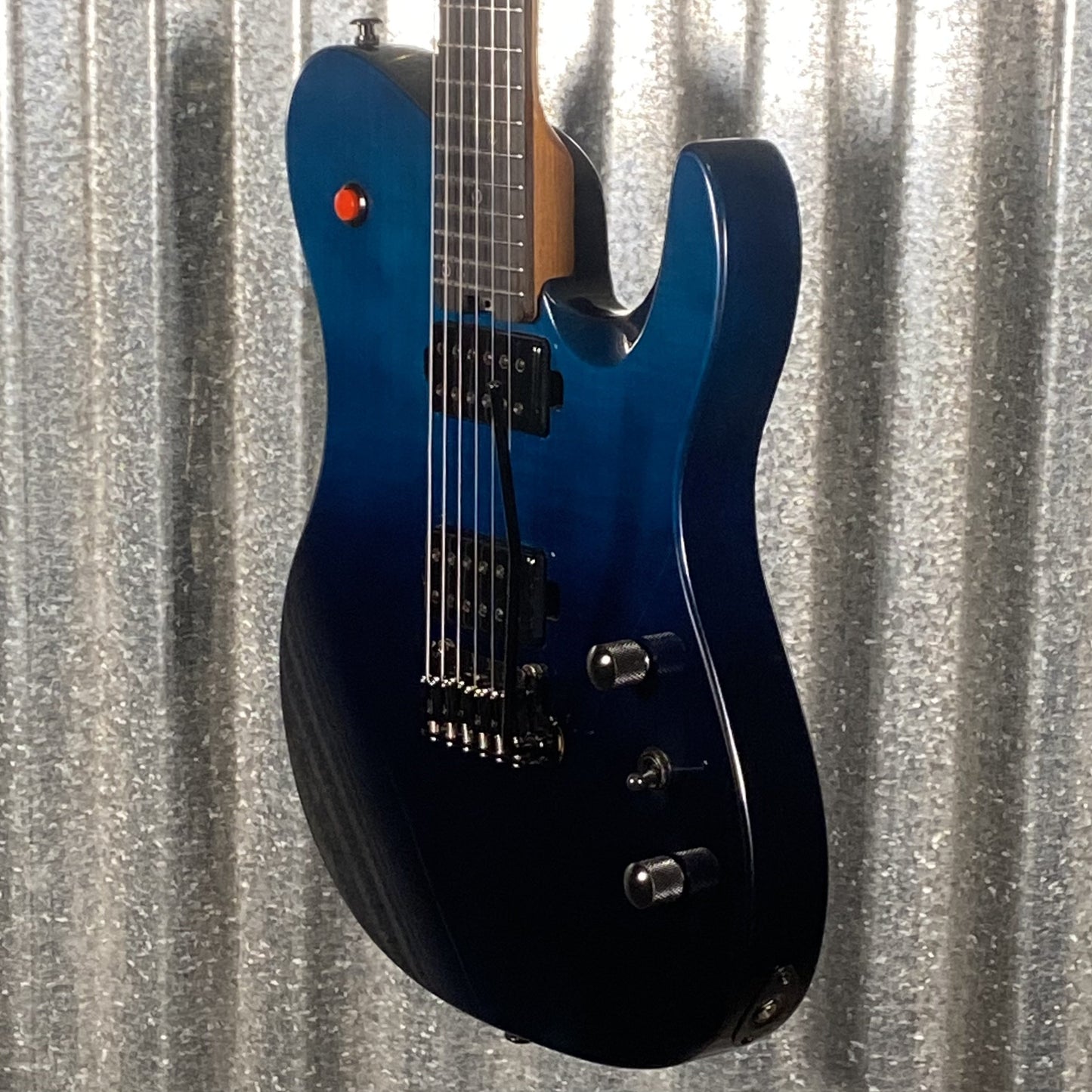 Westcreek Guitars Helyx T Style Dual Humbucker Ocean Vortex Blue Guitar #0027 Used
