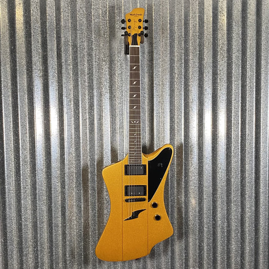Westcreek Guitars Mirage T Bird Style Dual Humbucker Guitar Gold #0067 Used