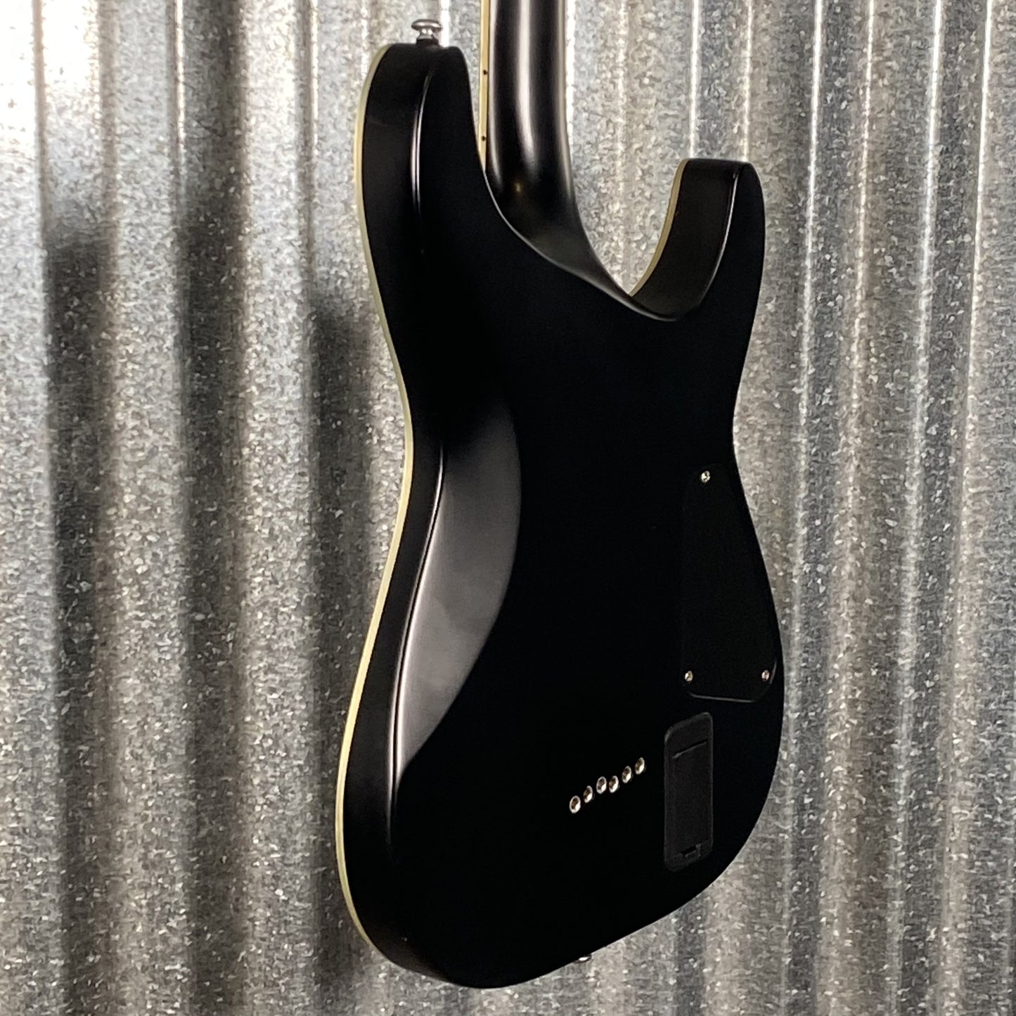 Schecter Damien Platinum 6 Flat Black Left Hand Guitar #3563 Used