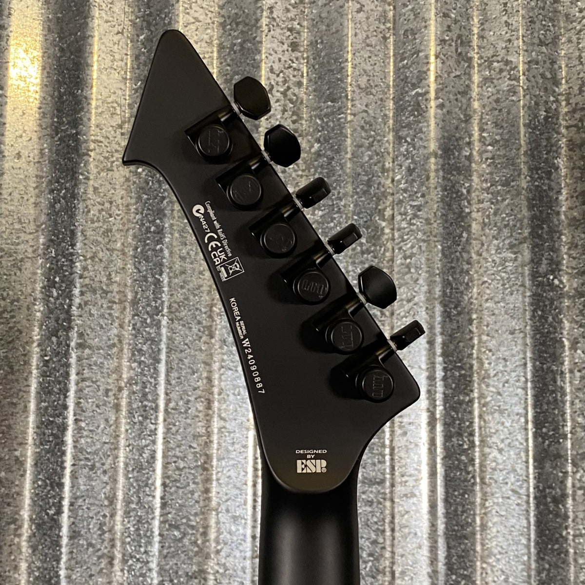 ESP LTD Vulture James Hetfield Black Satin Guitar & Case #0887 Used