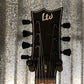 ESP LTD EC-257 7 String Black Satin Guitar & Case EC257BLKS #1038  Used